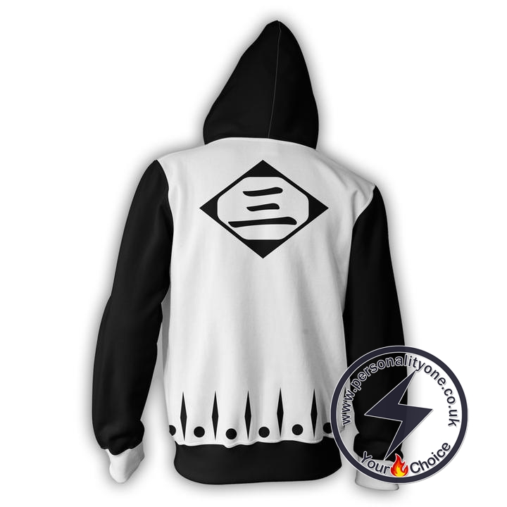 Bleach Ichimaru Gin 3rd Division Zip Up Hoodie Jacket